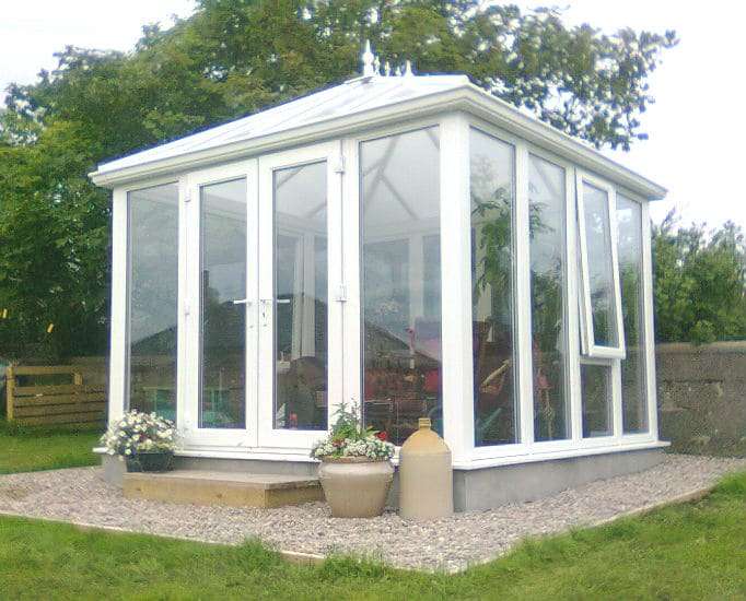 High-quality balcony glazing with plastic windows